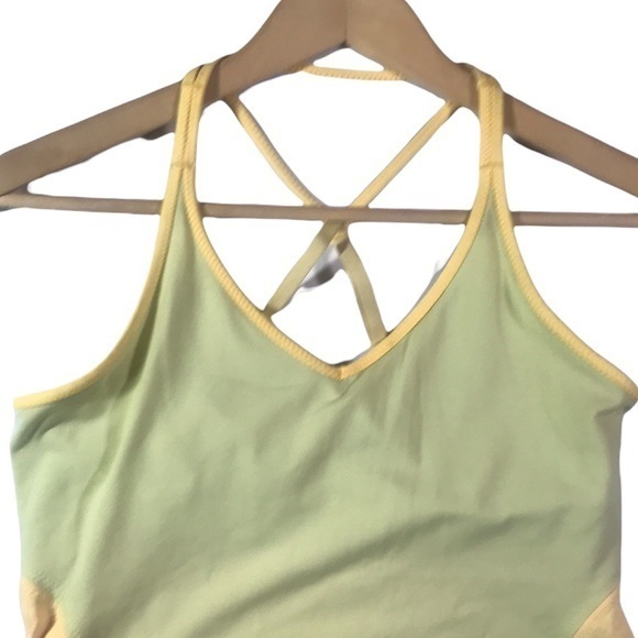 Lululemon Surya Strappy Tank Mellow Lemon / Burning Yellow - Picture 3 of 9